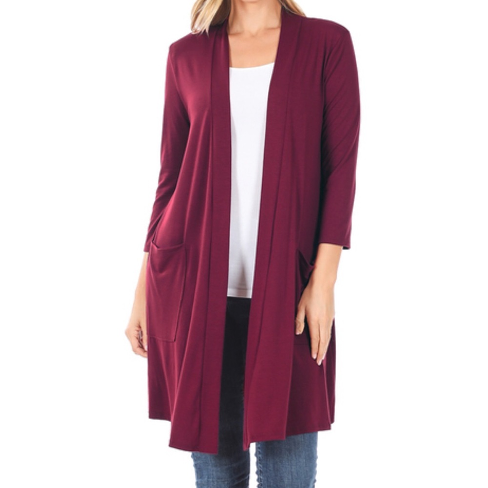 Wine Cardigan